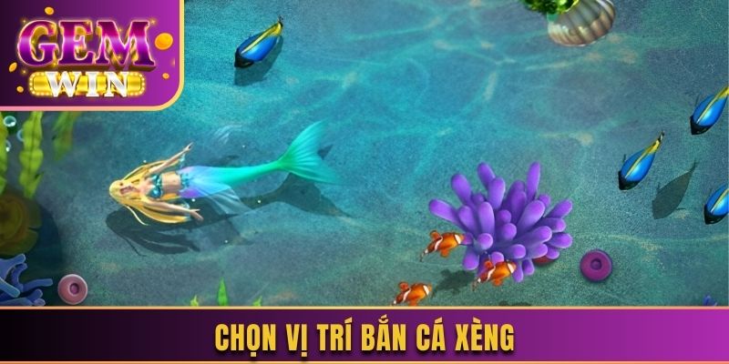 Chọn vị trí bắn cá xèng