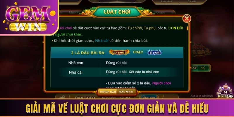 Giải mã về luật chơi cực đơn giản và dễ hiểu