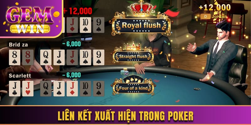 Liên kết xuất hiện trong poker